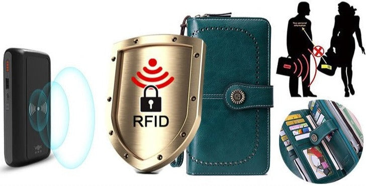 Carteira Feminina Antirroubo High Quality com tecnologia RFID (bloqueadora de sinal)